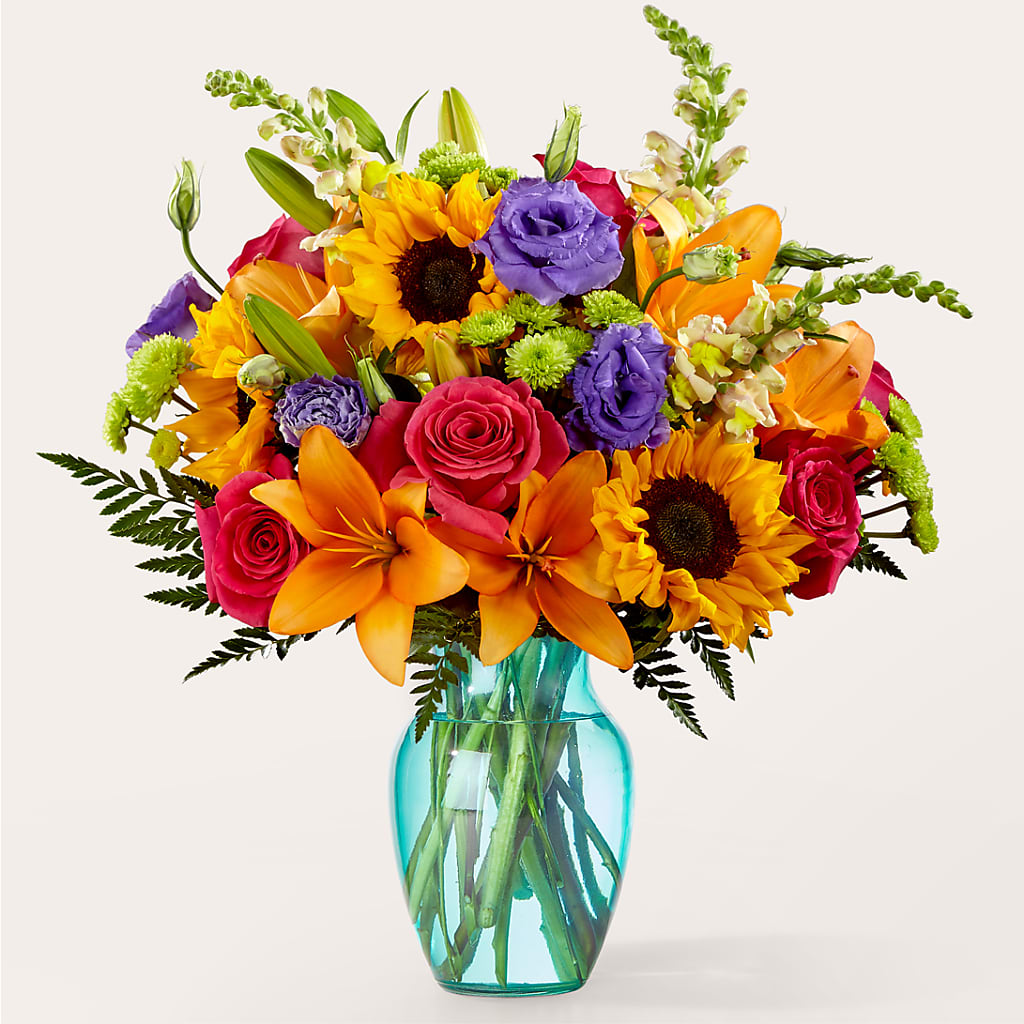 Double Rainbow Bouquet – UP UP & AWAY FLORAL & EVENT PLANNING, Lumberton NC