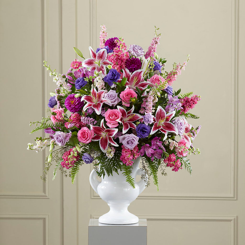 Peaceful Tribute Arrangement – UP UP & AWAY FLORAL & EVENT PLANNING, Lumberton NC
