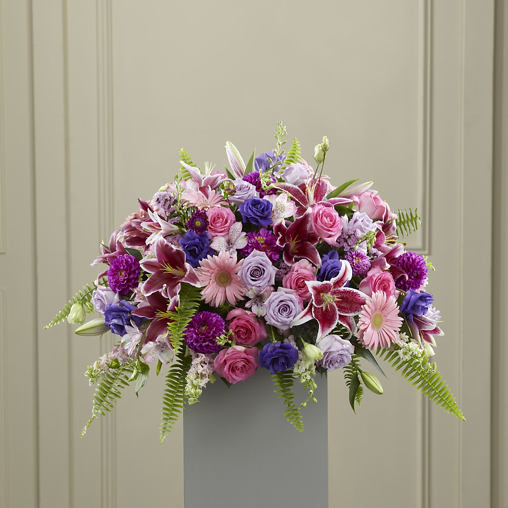 Fare Thee Well Pedestal – UP UP & AWAY FLORAL & EVENT PLANNING, Lumberton NC