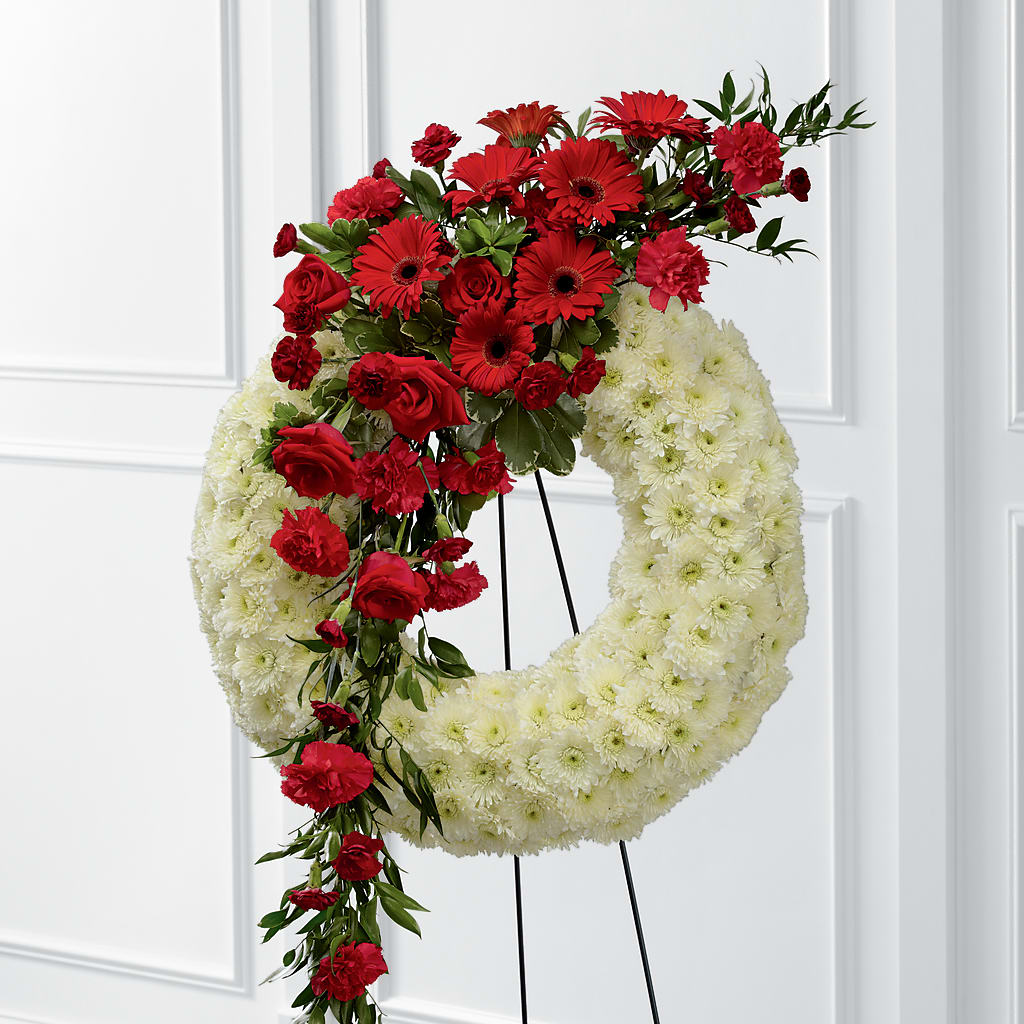 Graceful Tribute Wreath – UP UP & AWAY FLORAL & EVENT PLANNING, Lumberton NC