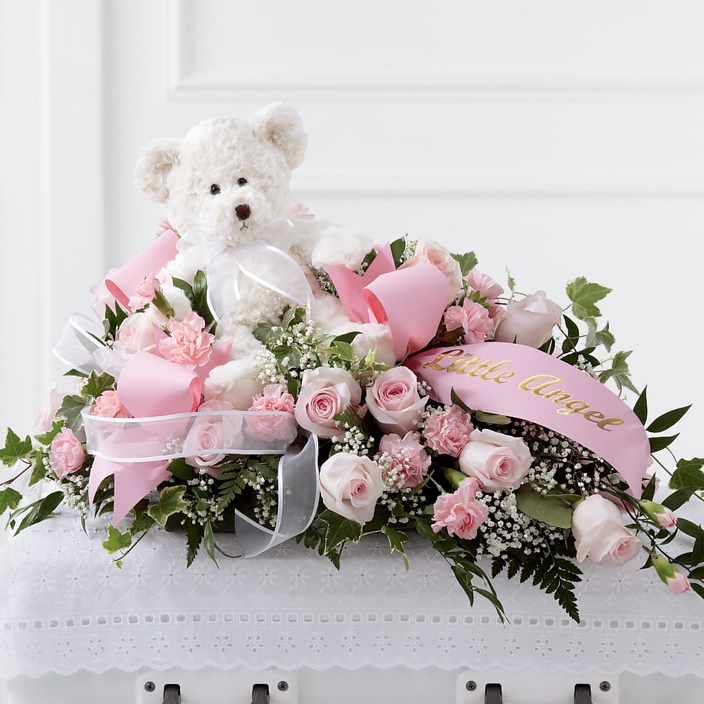 Touch of Sympathy Casket Spray – UP UP & AWAY FLORAL & EVENT PLANNING, Lumberton NC