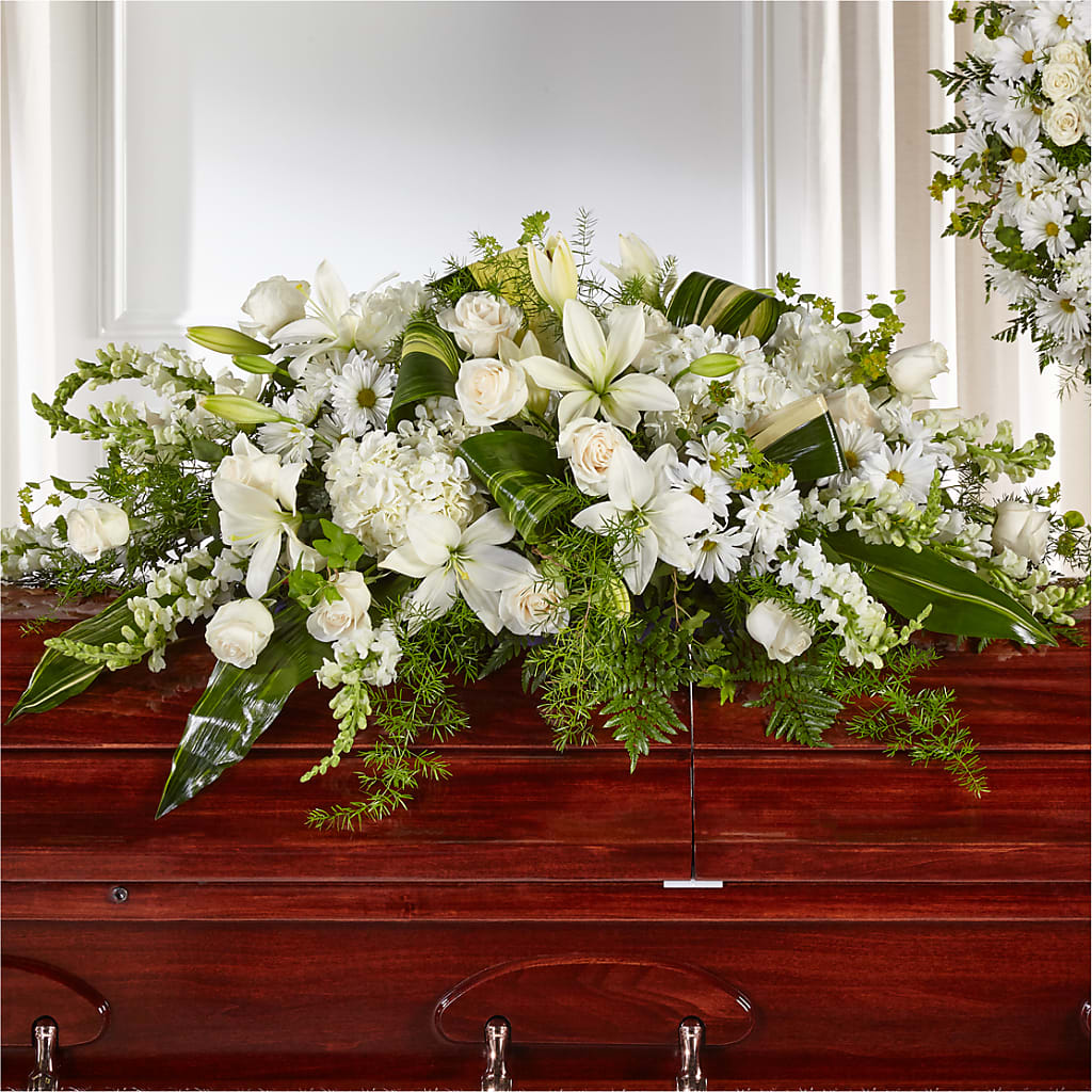 Abundance Casket Spray – UP UP & AWAY FLORAL & EVENT PLANNING, Lumberton NC