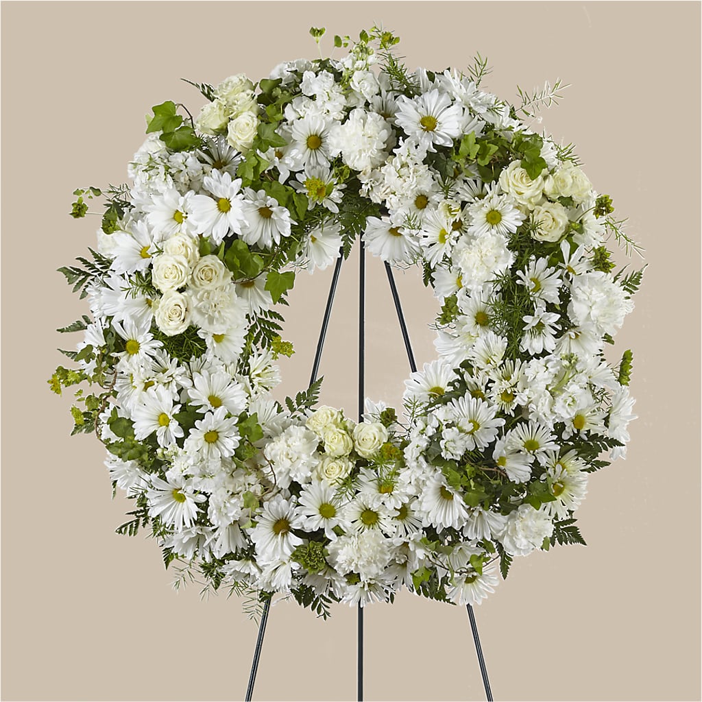 Faithful Wishes Wreath – UP UP & AWAY FLORAL & EVENT PLANNING, Lumberton NC