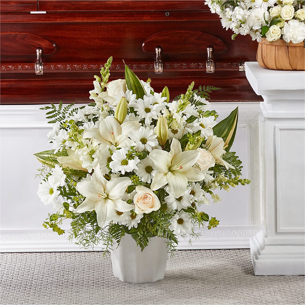 Thoughts of Tranquility Floor Basket – UP UP & AWAY FLORAL & EVENT PLANNING, Lumberton NC