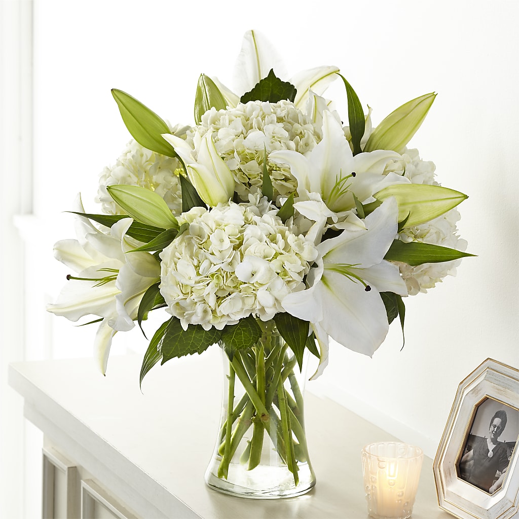 Compassionate Lily Bouquet – UP UP & AWAY FLORAL & EVENT PLANNING, Lumberton NC