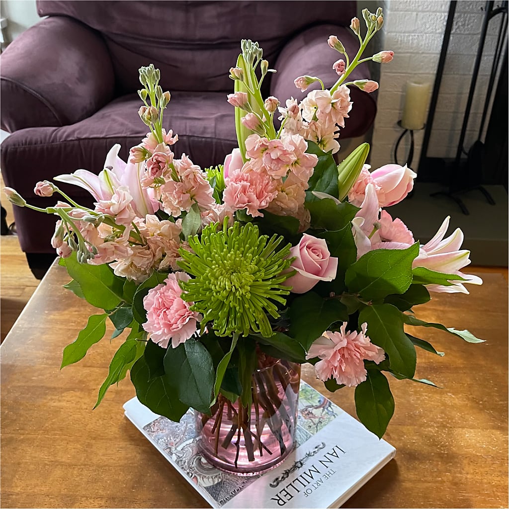 Pretty in Pink Bouquet – UP UP & AWAY FLORAL & EVENT PLANNING, Lumberton NC