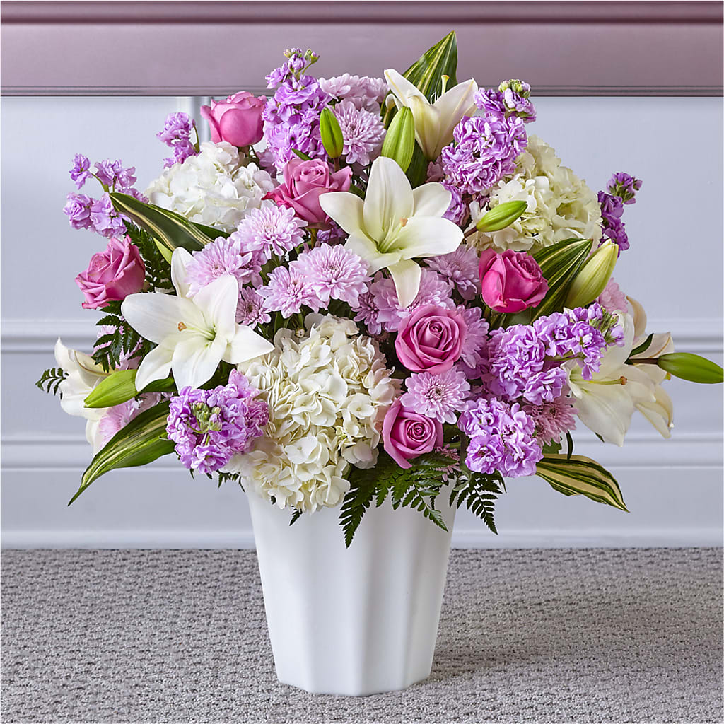 Heaven Sent Floor Basket – UP UP & AWAY FLORAL & EVENT PLANNING, Lumberton NC