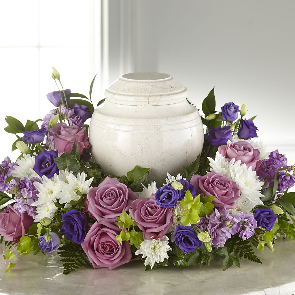 Blooming Sympathy Cremation Adornment – UP UP & AWAY FLORAL & EVENT PLANNING, Lumberton NC