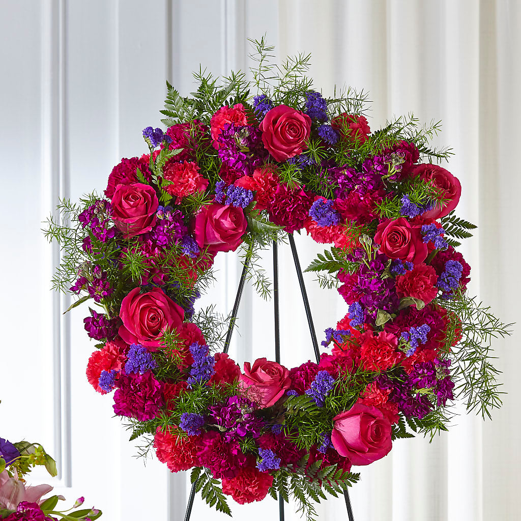 Calming Colors Wreath – UP UP & AWAY FLORAL & EVENT PLANNING, Lumberton NC