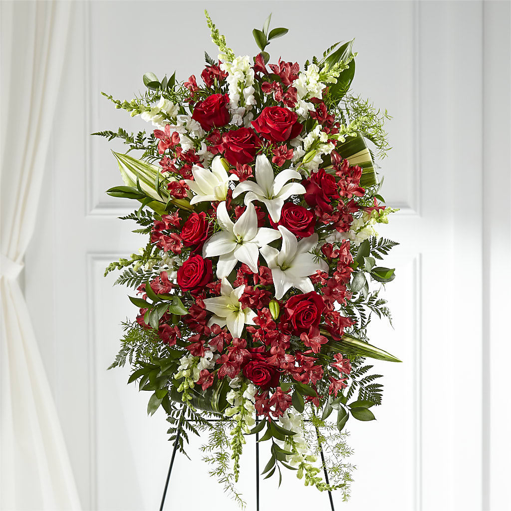 Everlasting Memory Standing Spray – UP UP & AWAY FLORAL & EVENT PLANNING, Lumberton NC