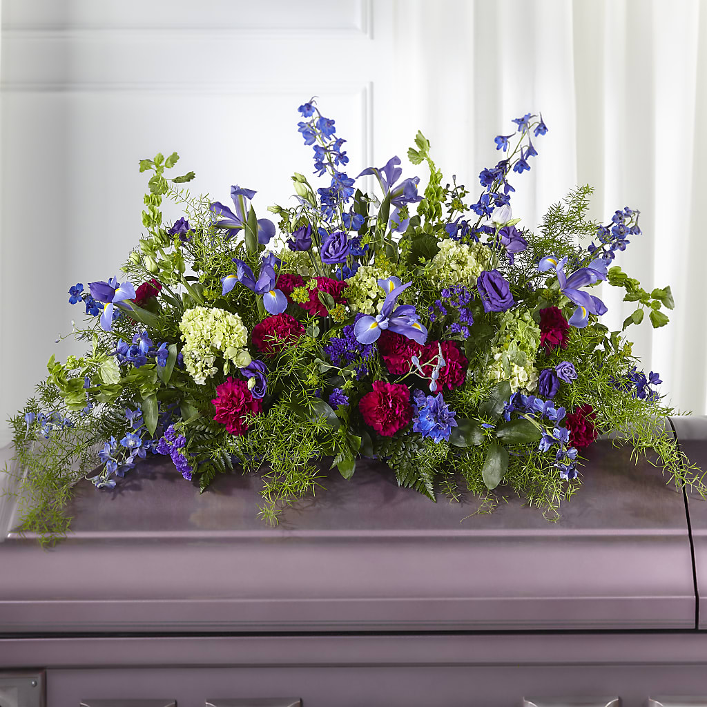 Always Treasured Casket Spray – UP UP & AWAY FLORAL & EVENT PLANNING, Lumberton NC