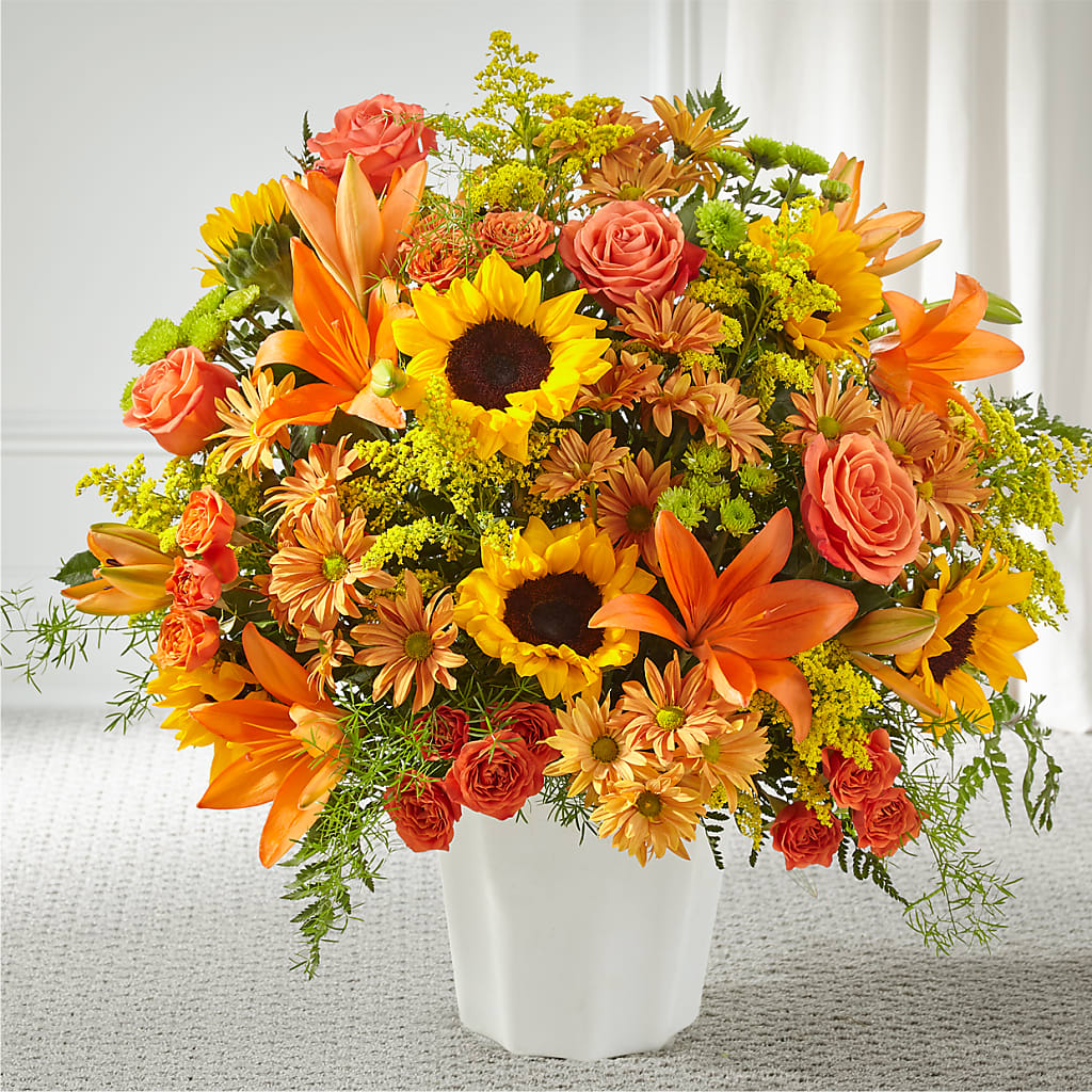 Harvest Thoughts Floor Basket – UP UP & AWAY FLORAL & EVENT PLANNING, Lumberton NC
