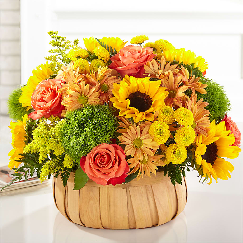 Harvest Sunflower Basket – UP UP & AWAY FLORAL & EVENT PLANNING, Lumberton NC