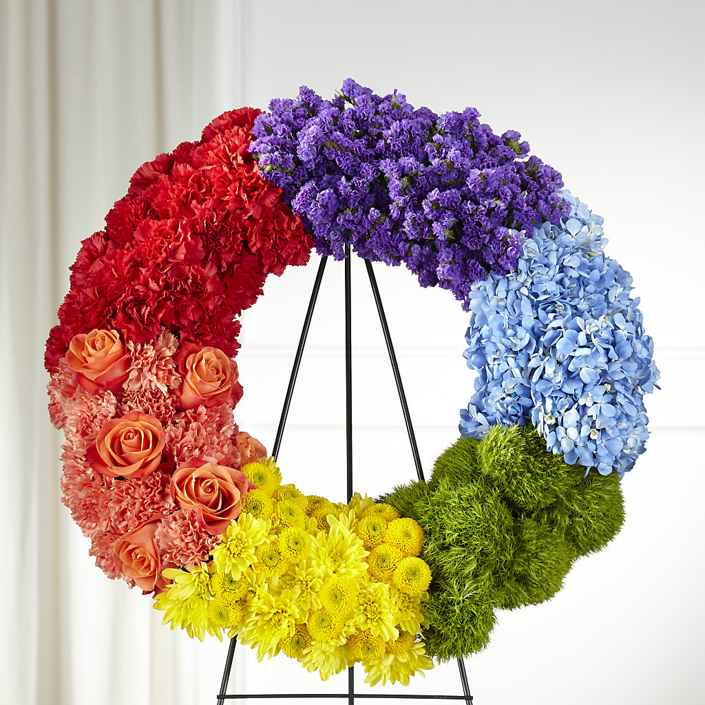 Circle of Love Wreath – UP UP & AWAY FLORAL & EVENT PLANNING, Lumberton NC