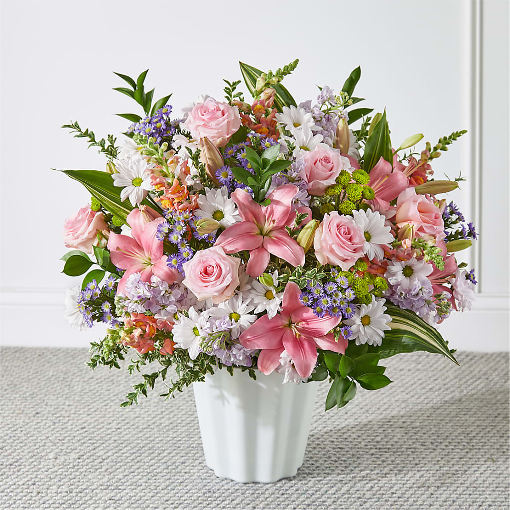 Abundant Compassion Floor Basket – UP UP & AWAY FLORAL & EVENT PLANNING, Lumberton NC