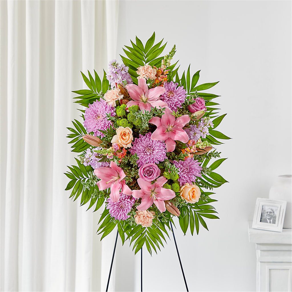 Love & Light Standing Spray – UP UP & AWAY FLORAL & EVENT PLANNING, Lumberton NC