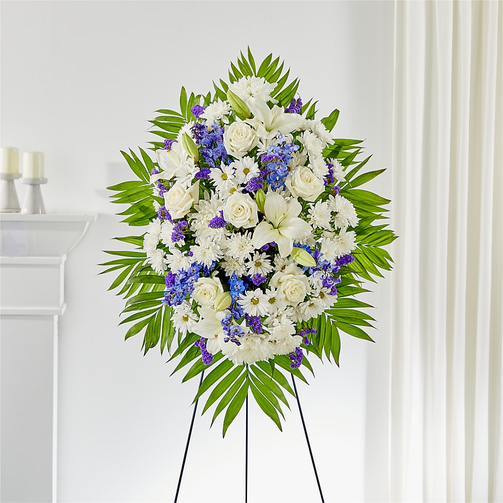 At Rest Standing Spray – UP UP & AWAY FLORAL & EVENT PLANNING, Lumberton NC