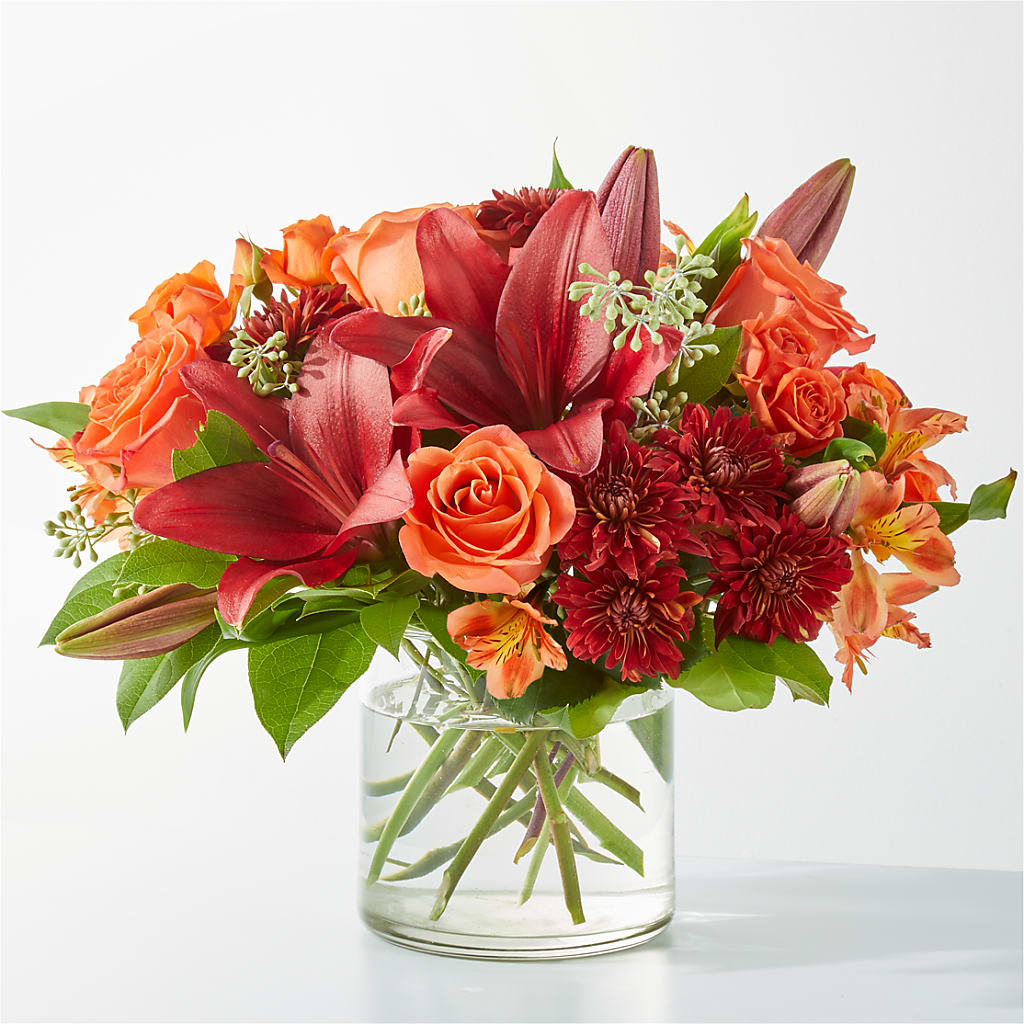 Crimson Leaves Bouquet – UP UP & AWAY FLORAL & EVENT PLANNING, Lumberton NC