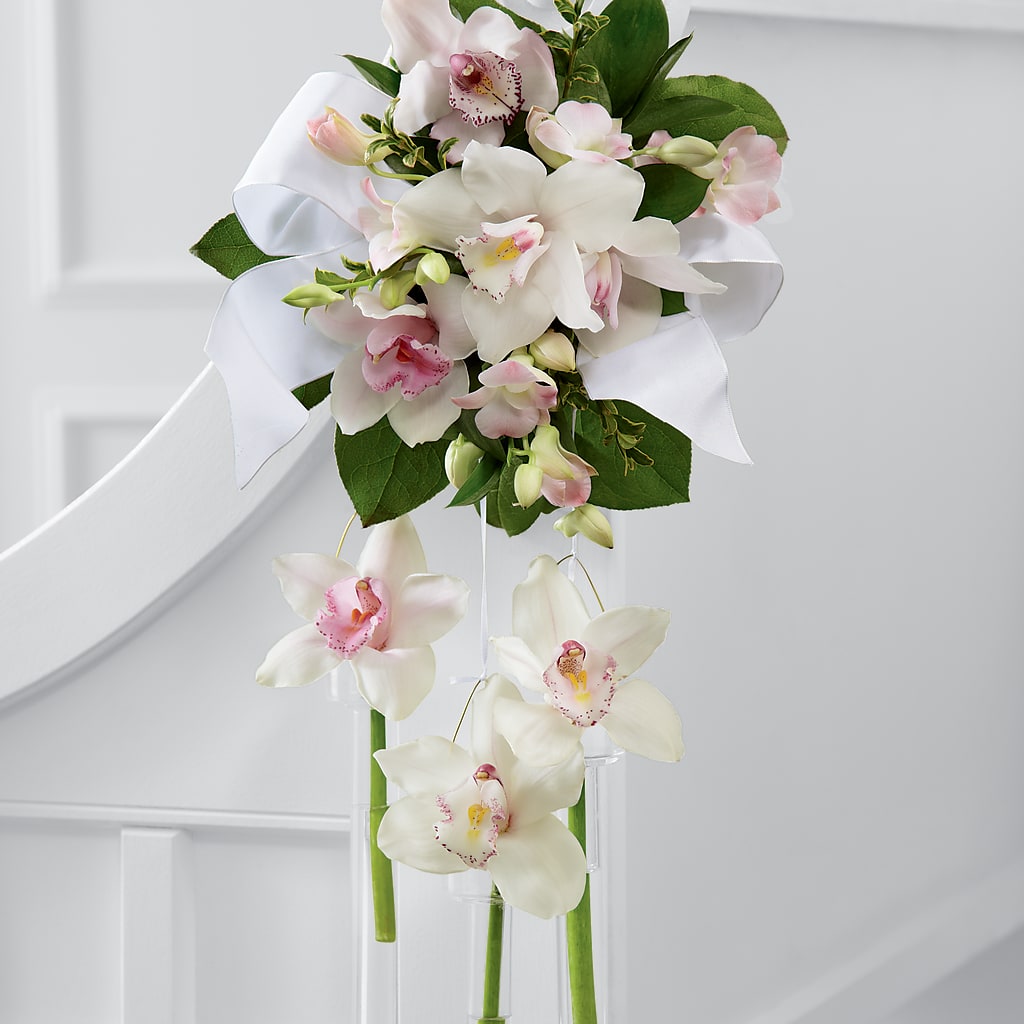 Perfect Entrance Pew Arrangement – UP UP & AWAY FLORAL & EVENT PLANNING, Lumberton NC
