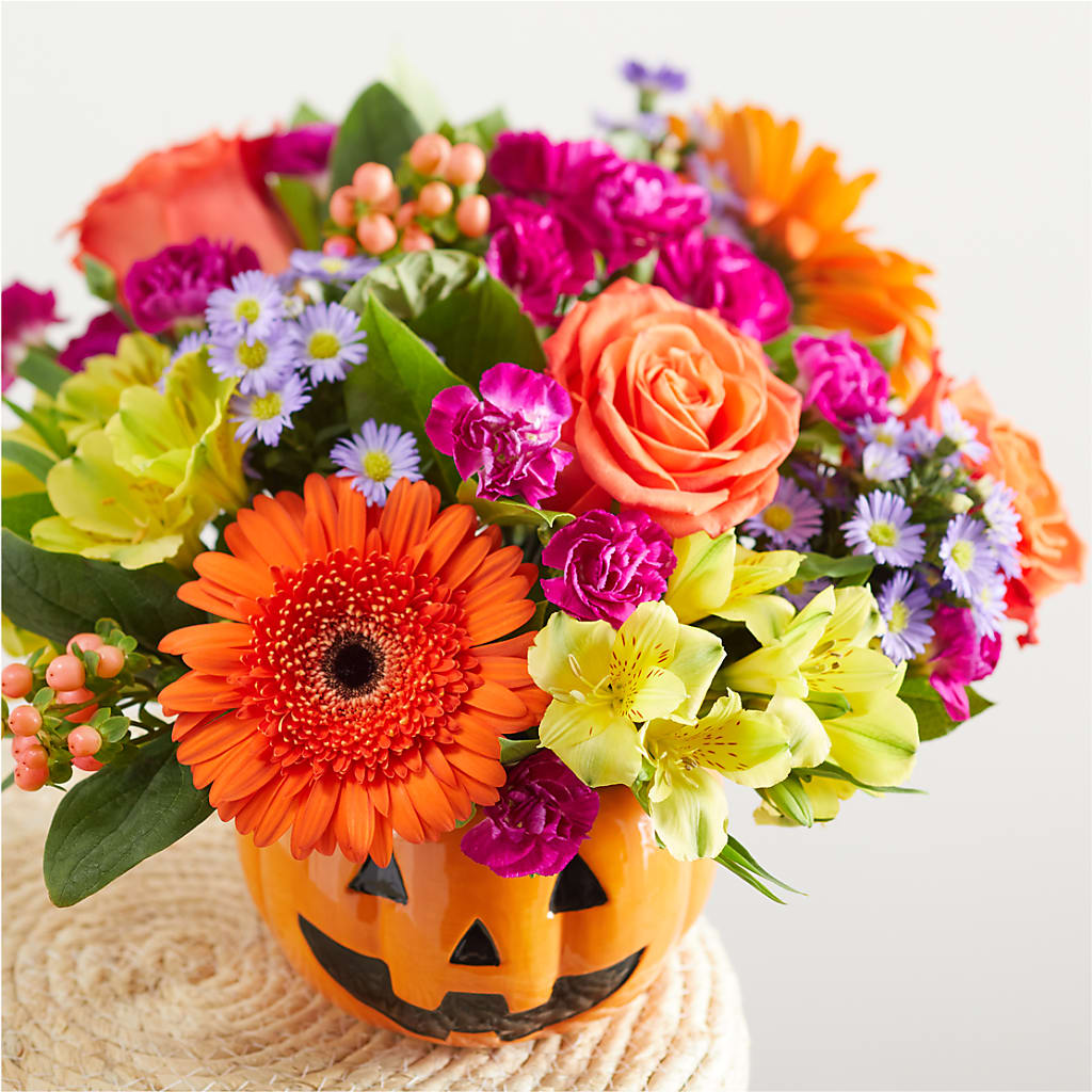 Tricks & Treats Pumpkin – UP UP & AWAY FLORAL & EVENT PLANNING, Lumberton NC
