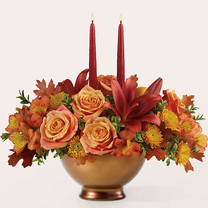 Harvest Table Centerpiece – UP UP & AWAY FLORAL & EVENT PLANNING, Lumberton NC