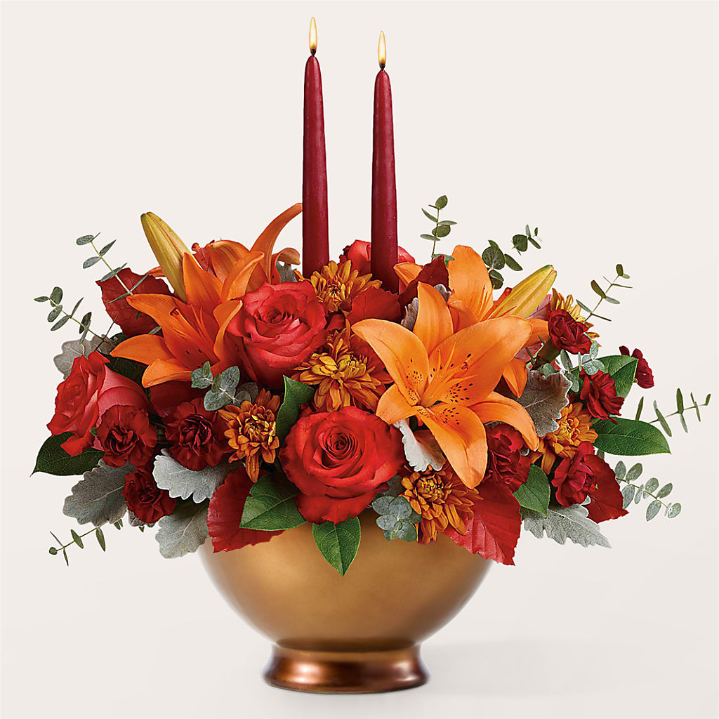 Fruits of Fall Centerpiece – UP UP & AWAY FLORAL & EVENT PLANNING, Lumberton NC