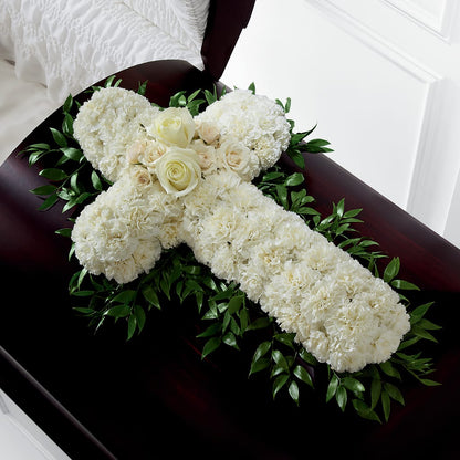 Peaceful Memories Casket Spray (Standard) – UP UP & AWAY FLORAL & EVENT PLANNING, Lumberton NC