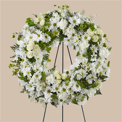 Faithful Wishes Wreath – UP UP & AWAY FLORAL & EVENT PLANNING, Lumberton NC