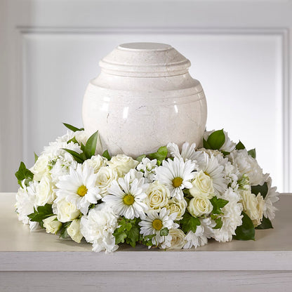 Ivory Gardens Cremation Adornment – UP UP & AWAY FLORAL & EVENT PLANNING, Lumberton NC