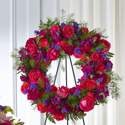 Calming Colors Wreath – UP UP & AWAY FLORAL & EVENT PLANNING, Lumberton NC