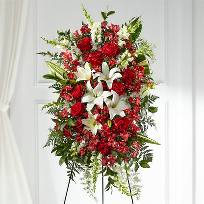 Everlasting Memory Standing Spray – UP UP & AWAY FLORAL & EVENT PLANNING, Lumberton NC