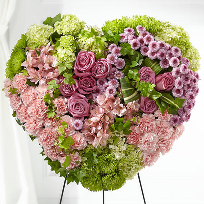 Heartwarming Standing Heart – UP UP & AWAY FLORAL & EVENT PLANNING, Lumberton NC