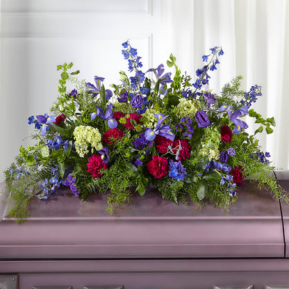 Always Treasured Casket Spray – UP UP & AWAY FLORAL & EVENT PLANNING, Lumberton NC