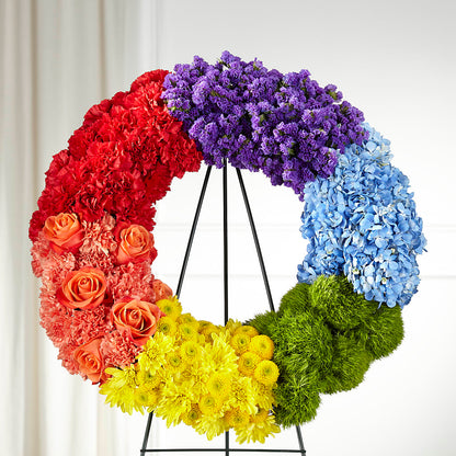 Circle of Love Wreath – UP UP & AWAY FLORAL & EVENT PLANNING, Lumberton NC