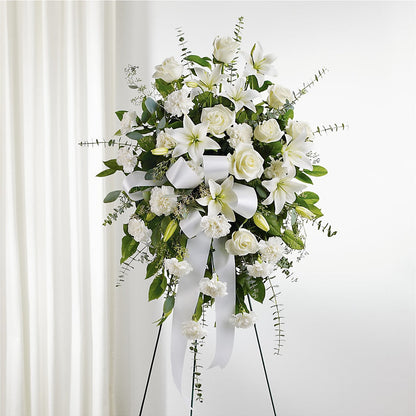 With Care Standing Spray – UP UP & AWAY FLORAL & EVENT PLANNING, Lumberton NC