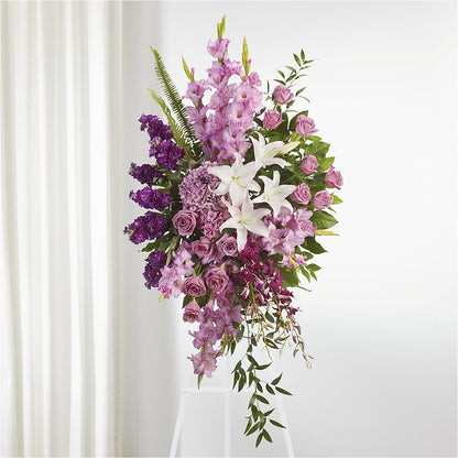 Never Alone Standing Spray – UP UP & AWAY FLORAL & EVENT PLANNING, Lumberton NC