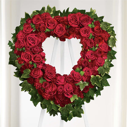 Wholehearted Standing Spray – UP UP & AWAY FLORAL & EVENT PLANNING, Lumberton NC