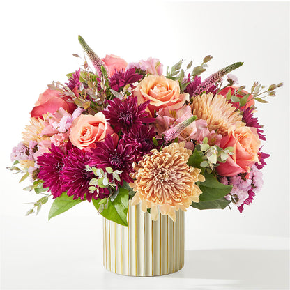 Berry Cobbler Bouquet with Ivory Vase – UP UP & AWAY FLORAL & EVENT PLANNING, Lumberton NC