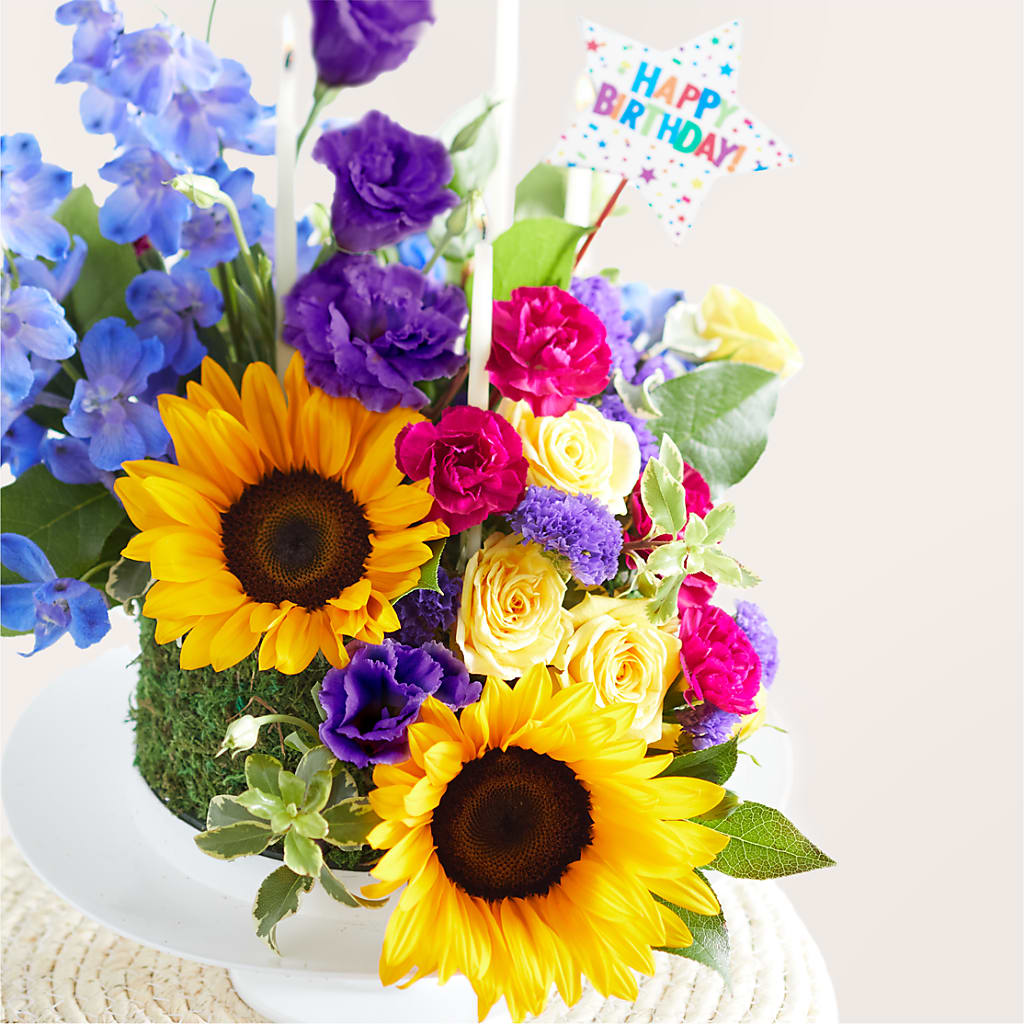 Star of the Day Floral Cake – UP UP & AWAY FLORAL & EVENT PLANNING, Lumberton NC